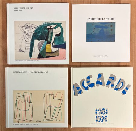 GALLERIA LA SCALETTA, REGGIO EMILIA (ASTRAZIONE ITALIANA DEL DOPOGUERRA) - Lotto unico di 4 cataloghi