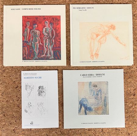 GALLERIA LA SCALETTA, REGGIO EMILIA (SEMEGHINI, SUGHI, SASSU E CARLO ERBA) - Lotto unico di 4 cataloghi