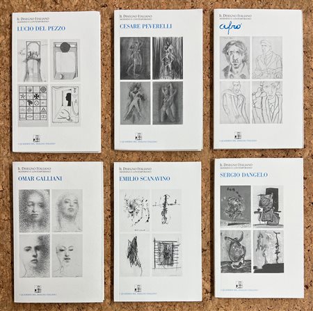 GALLERIA LA SCALETTA, REGGIO EMILIA (GALLIANI, PEVERELLI, SCANAVINO, DEL PEZZO, DANGELO, AFRO) - Lotto unico di 6 cataloghi