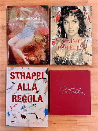 MIMMO ROTELLA - Lotto unico di 4 cataloghi