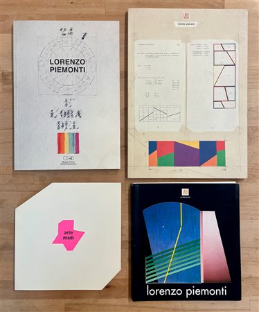 LORENZO PIEMONTI - Lotto unico di 4 cataloghi, di cui uno autografato