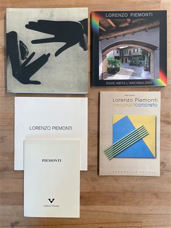 LORENZO PIEMONTI - Lotto unico di 5 cataloghi