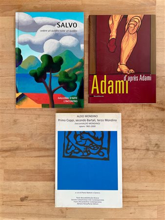 SALVO, ALDO MONDINO E VALERIO ADAMI - Lotto unico di 3 cataloghi