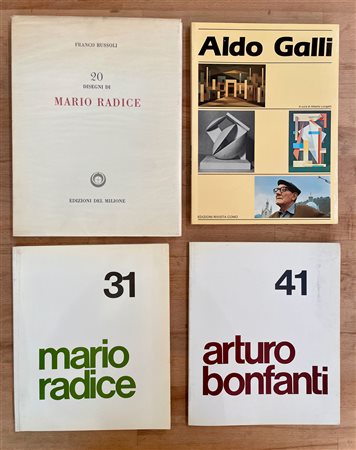 MARIO RADICE, ALDO GALLI E ARTURO BONFANTI - Lotto unico di 3 cataloghi