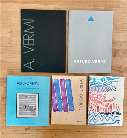 ARTURO VERMI E GIORGIO GRIFFA - Lotto unico di 5 cataloghi