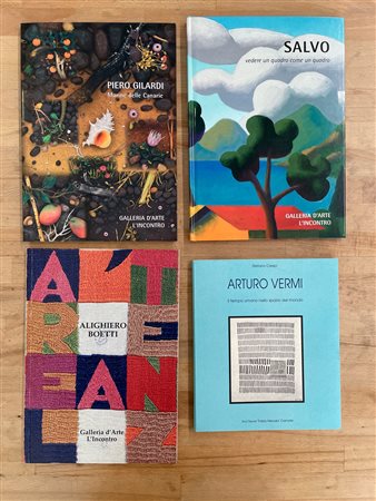 ARTE ITALIANA DEL DOPOGUERRA (GILARDI, SALVO, BOETTI, VERMI) - Lotto unico di 4 cataloghi