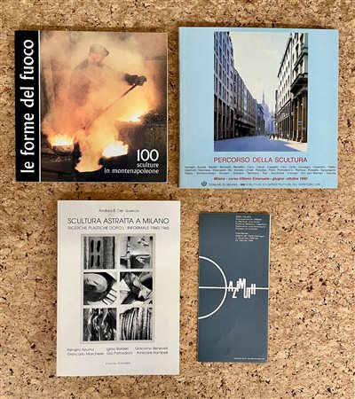 SCULTURA DEL DOPOGUERRA - Lotto unico di 3 cataloghi e un pieghevole