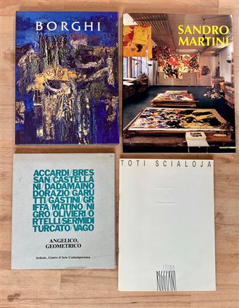 ARTISTI ITALIANI DEL DOPOGUERRA - Lotto unico di 4 cataloghi