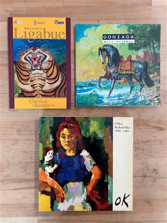 ANTONIO LIGABUE, OSKAR KOKOSCHKA E GIOVAN FRANCESCO GONZAGA - Lotto unico di 3 cataloghi