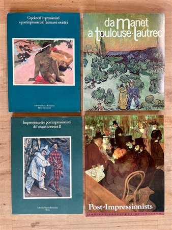 IMPRESSIONISMO E POST-IMPRESSIONISMO - Lotto unico di 4 cataloghi