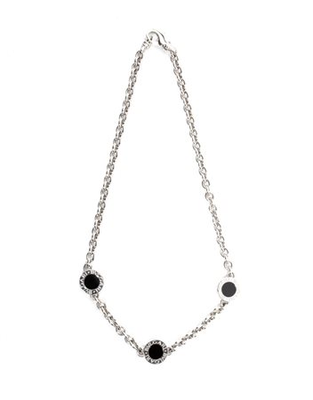 BULGARI  
Collezione Bulgari Bulgari: Girocollo in oro bianco e onice 
 