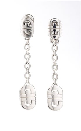 BULGARI  
Collezione Parentesi: paio di orecchini in oro bianco  
 