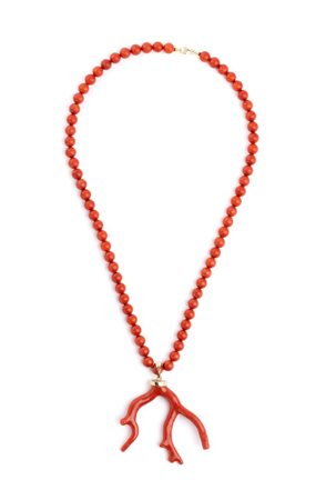  
Girocollo in corallo rosso del Mediterraneo 
 