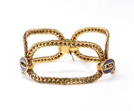  
Bracciale in oro con smalti anni '60 del XX secolo
 