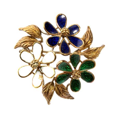  
Spilla in oro e smalti Italia, anni '60
 