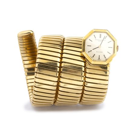 BULGARI - VACHERON COSTANTIN  ,  
Orologio Vacheron Constantin per Bulgari Serpenti Tubogas in oro Anni '60
 