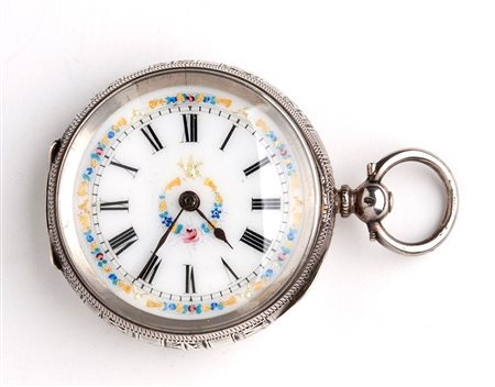  
Orologio da tasca svizzero  in argento 1880-1890 circa
 