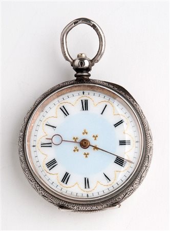  
Orologio da tasca svizzero  in argento 1880-1890 circa
 