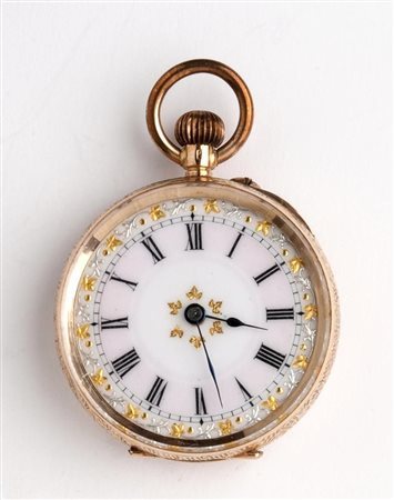  
Orologio da tasca svizzero in oro 14k Ginevra, 1880-1890 circa
 