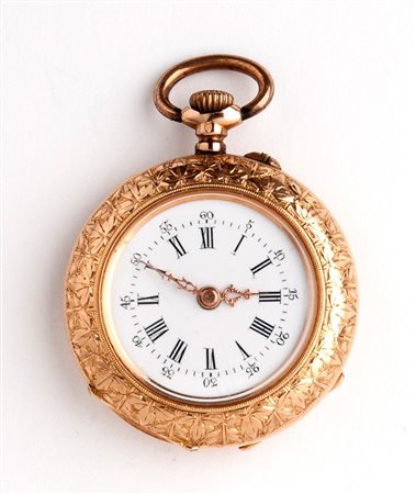  
Orologio da tasca svizzero in oro 18K  Ginevra, 1880-1890 circa
 