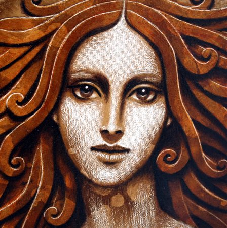 Matteo Arfanotti 1974, Sarzana (Sp) - [Italia] Mermaid olio su tela 20x20...