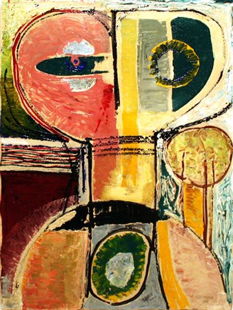 Mario Barbieri 1928, Firenze (Fi) - [Italia] senza titolo mista su tela 70x50...