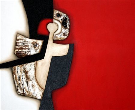 Marina Battistella 1958, Palmanova (Ud) - [Italia] Presenze mista su tela...