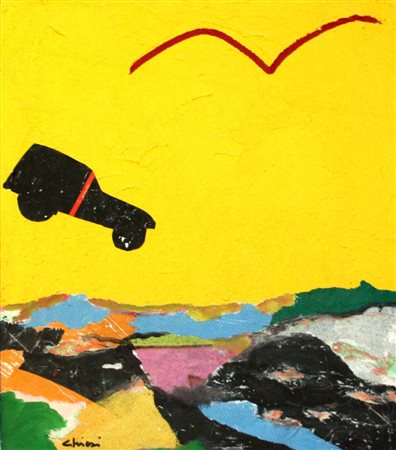 Giorgio Chiesi 1941, Felina (Re) - [Italia] Orizzonte mista su tela 65x55...