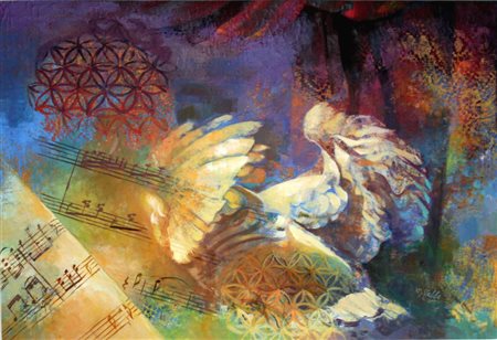 Marisa Falbo 1950, Palermo (Pa) - [Italia] Melodia di un mito acrilico su...