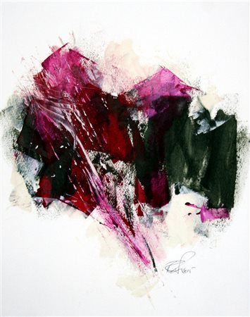 Richard W. Forster 1945, New York - [USA] senza titolo olio su carta 35x28...