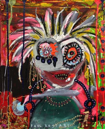 Paul Kostabi 1962, Whittier (California) - [USA] Le freak is chic olio e...