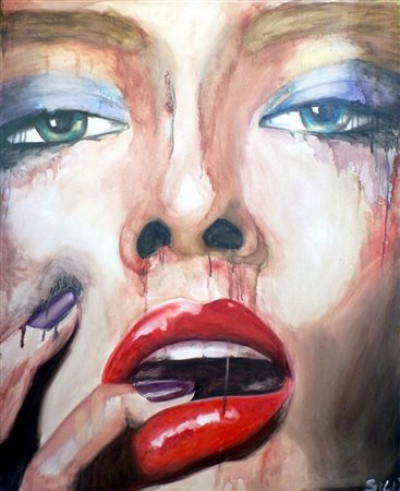 Simona Lucidi 1970, San Benedetto del Tronto (Ap) - [Italia] No comment olio...