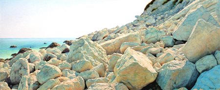 Fabio Nasini 1958, Ancona (An) - [Italia] senza titolo olio su tela 60x145...