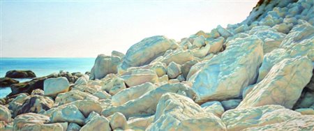 Fabio Nasini 1958, Ancona (An) - [Italia] senza titolo olio su tela 42x100...