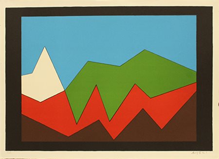 FRANCO ANGELI, "Montagne", anni '80 circa