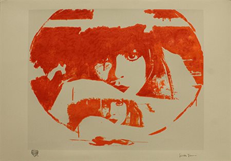 GIOSETTA FIORONI, "Figure femminili arancioni", anni 2000