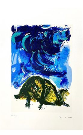 MARIO SCHIFANO, "Tartaruga", anni '90