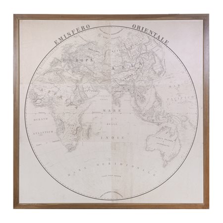 Mappa dell'emisfero orientale, Parma, inizio del XIX secolo