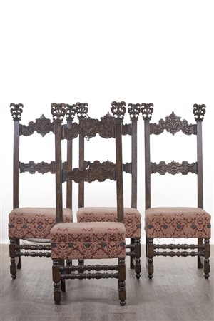 Quattro sedie, Italia, XIX secolo