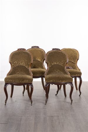 Quattro sedie, Italia, XIX secolo