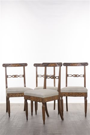 Quattro sedie, Germania, XIX secolo