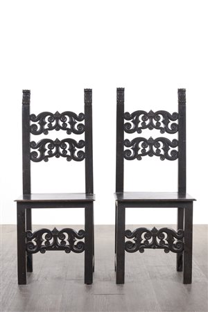 Coppia di sedie, Bologna, XVII secolo