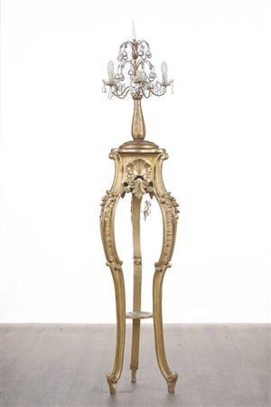 Alzata con lampada, Italia, XX secolo