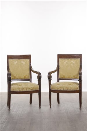 Due poltrone, Italia, XIX secolo