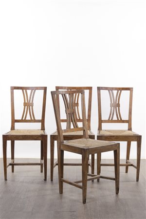 Quattro sedie, Italia, XIX secolo