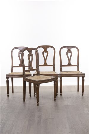 Otto sedie e due poltrone, Italia, XVIII/XIX secolo