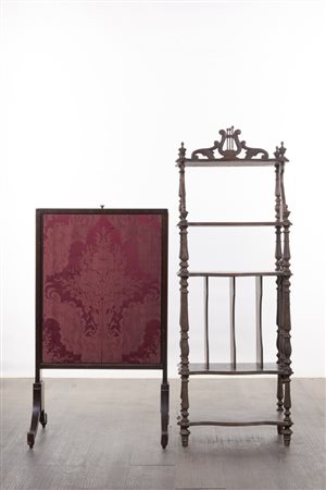Étagère e paravento da signora, Francia, XIX secolo