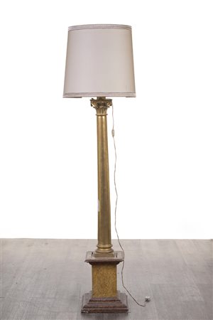 Lampada a colonna, Italia, XIX secolo