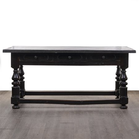 Tavolo scagliola dipinta, Italia, XIX secolo