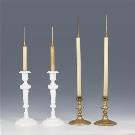 Due coppie di candelieri, Francia, XX secolo